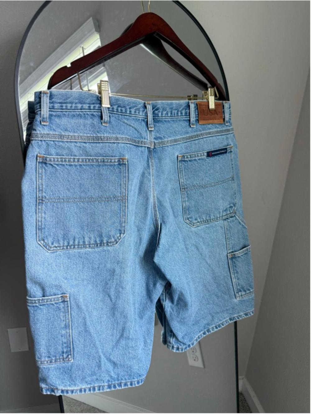 Men's All American Clothing Co. Light Blue Jean Shorts Waist 38